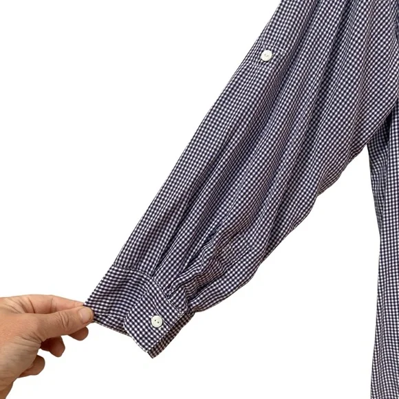 Western Embroidered Floral Checked Shirt size 1X - Picture 5 of 7